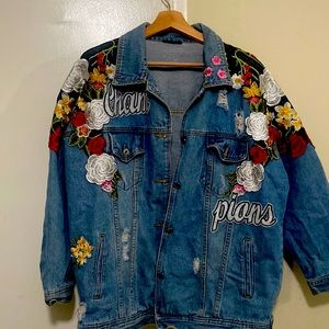 This BEAUTIFUL jacket that was handmade and even styled on the runway in Milan.